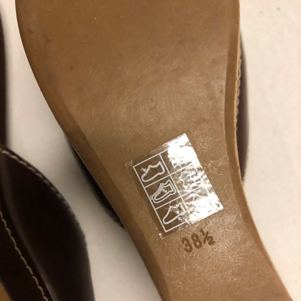 Prada wedge open toe cork platform brown slide sa… - image 5